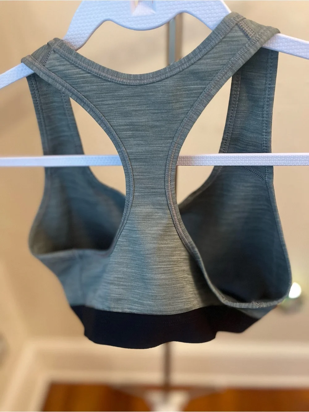 Gymshark Camo Seamless Racerback Sports Bra in Dark Green | Medium